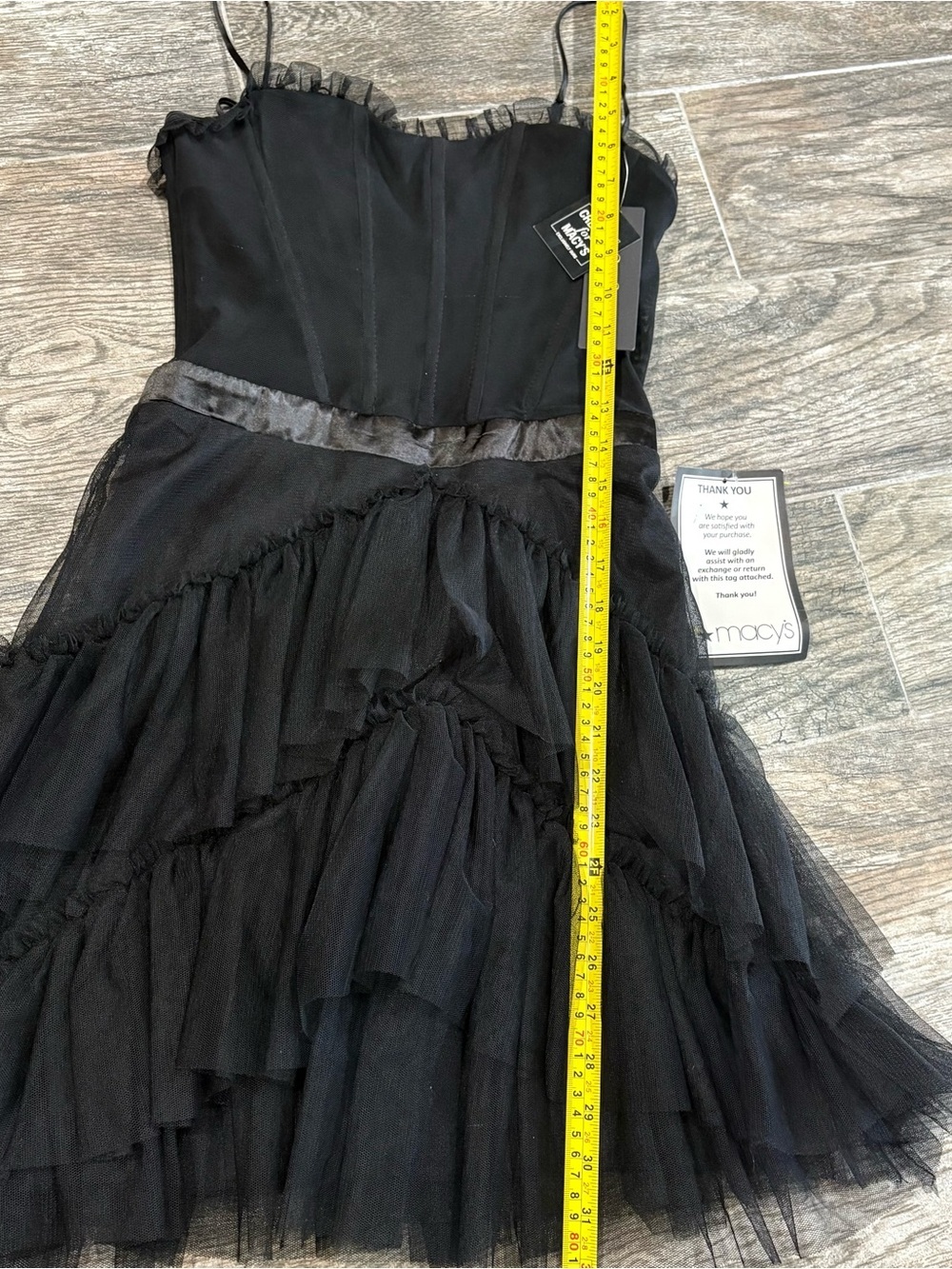 City Studio Black Juniors' Tiered Tulle Asymmetrical Party Dress Sz 3 Whimsigoth - Picture 11 of 15